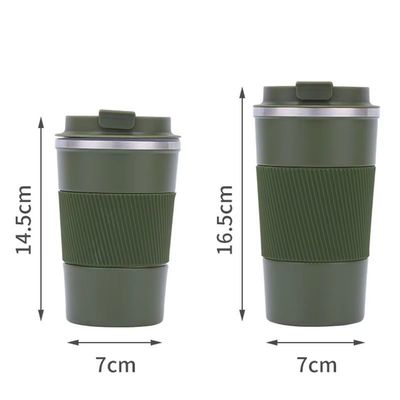 comprar Portátil 12 oz 17 oz Eco Friendly 304 de acero inoxidable Taza de viaje de café Taza aislada al vacío para cualquier bebida caliente o helada BPA libre de grao de alimentos Diseño a prueba de fugas online manufacture