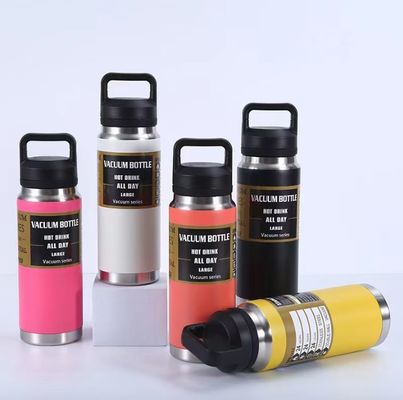 comprar 600/800/1100ML Deportes al aire libre Botella de agua de acero inoxidable para senderismo Ligera Botella de agua de acero inoxidable de doble pared Easy Chug Design online manufacture