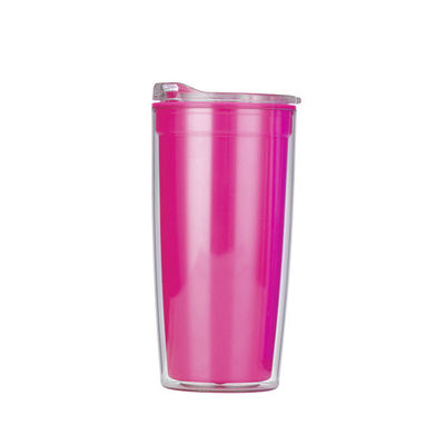 comprar Botella de agua de plástico aislada de doble pared de 570 ml botella de agua de brillo moderna con GRS 100% libre de BPA Lavadora de platos segura y fácil de transportar online manufacture