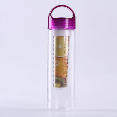 comprar Botella de agua impermeable 700ml 800ml Impresión personalizada sin BPA Fruto aislado de infusión Botella de agua de 32 oz Perfecto para viajes al aire libre Fácil de limpiar y montar online manufacture