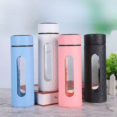 comprar Bottle de vidrio de 400 ml libre de BPA de doble capa de vidrio botella de agua caliente para bebidas calientes alta concentración de H2 online manufacture