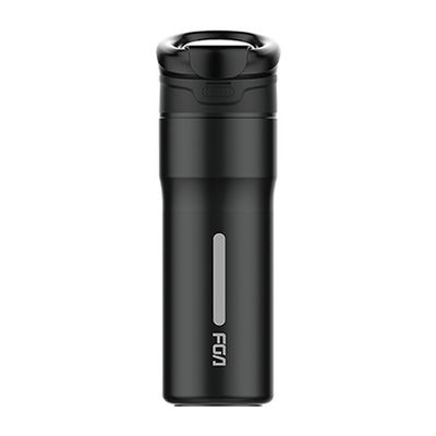 comprar Botellas de agua de acero inoxidable personalizadas de 450 ml portátiles con doble pared botella de agua de viaje de acero inoxidable a granel con mango en la parte superior diseño simple online manufacture