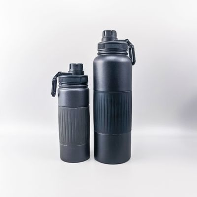 comprar 550/750/960/1200/1800ML Flasca de acero inoxidable de 1.8 litros Botella de bebida de acero inoxidable de doble pared con diseño de mango de silicona sostenible online manufacture