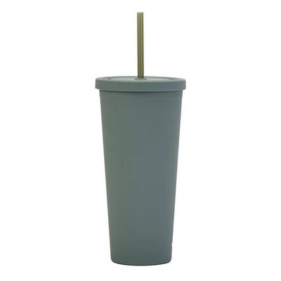 comprar Durable 24 piezas reutilizables de plástico tumblers de plástico smoothie vasos con tapas y pajillas de uso versátil para picnics bodas Fiestas de cumpleaños online manufacture