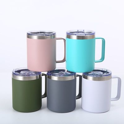 comprar Diseño elegante Logotipo personalizado 304 de acero inoxidable Tazas de bebida metálicas aisladas para viajes Taza de cerveza aislada con tapa 360ml Confort Grip Easy Clean online manufacture