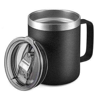 comprar Taza de café al aire libre con vacío aislada con tapa Taza de viaje de acero inoxidable de doble capa online manufacture