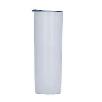 comprar Sublimación en blanco 20 Oz Tumbler delgado recto con paja de acero inoxidable doble de pared aislada Tumbler online manufacture