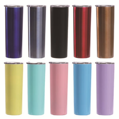 comprar 20 Oz de acero inoxidable de sublimación delgada con tapa y paja de doble pared de vacío aislado de sublimación online manufacture