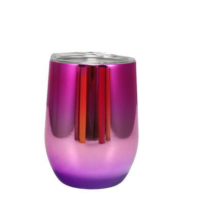 comprar 12 oz de cápsula de vino aislada con tapa de doble pared de vacío de acero inoxidable de vidrio taza de café cápsula de vino aislada para la cerveza de champán cóctel online manufacture