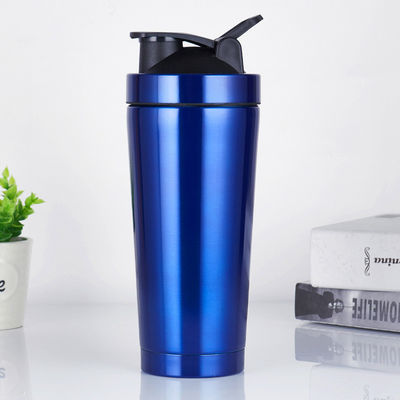 comprar Botella de agitación de acero inoxidable sin ruido 24 oz agitaciones de metal aisladas botellas de taza para mezclas de proteínas y antes del entrenamiento 100% a prueba de fugas online manufacture