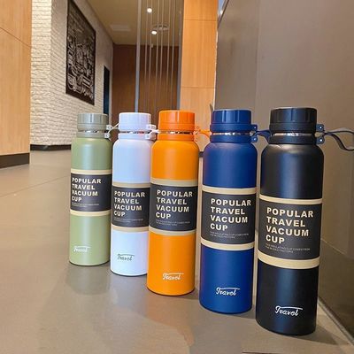 comprar 1100ml Termos de acero inoxidable Pot de aislamiento de viaje portátil caldera de té botella de vacío para deportes al aire libre botella de vacío de agua caliente online manufacture