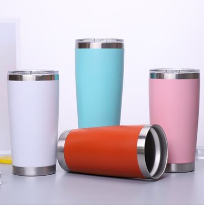 comprar 20 oz de acero inoxidable Taza de viaje térmica con tapa de doble pared de vacío aislado Taza de café para el hogar de la oficina de deportes 600 ml online manufacture