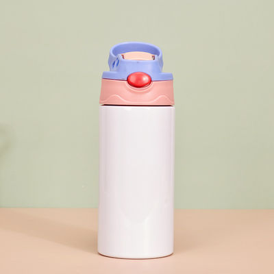 comprar Sublimación a granel 6 paquete 12 oz de acero inoxidable Sublimación en blanco Sippy Cup de doble pared aislado para niños tumbler con mango tapa a prueba de derrames para bebidas de agua online manufacture