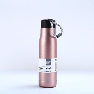 comprar Botella de agua de acero inoxidable ecológica con tapa de correa Vacuo de tres capas aislado y reutilizable para beber directamente online manufacture