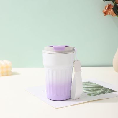 comprar 380ml buen precio Gradiente de moda de doble pared Taza de café de vacío Flasca para viajes online manufacture