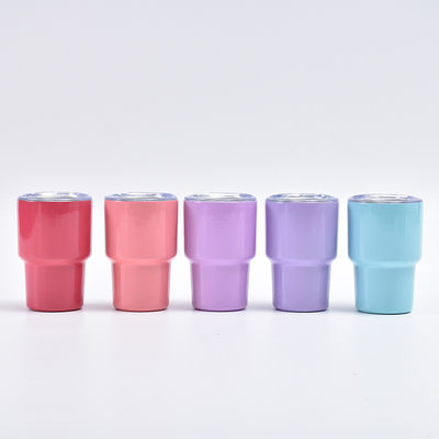 comprar 3 onzas de mini tumbler con pajita y tapa, 24 paquetes de copas de acero inoxidable para bodas whisky bar con pajita y tapa online manufacture