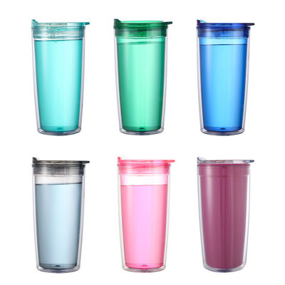 comprar Taza de plato de empuje renovable RPS Limonada fresca y ligera Taza de té de frutas de doble capa 530ML Certificada GRS online manufacture