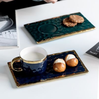 comprar Elegante y sofisticada estética nórdica Taza de café de cerámica de lujo con plato online manufacture