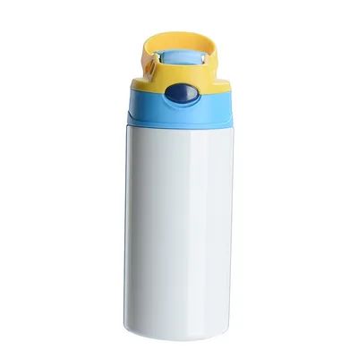 comprar 12oz Bebidas para Niños de Sublimación 8 Pack Bebidas para Niños de Sublimación en blanco con un solo clic Paja y mango para transferencia de calor Bebidas para bebidas de jugo de leche Fabricación en línea