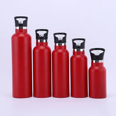 comprar Acampada y senderismo Hidratación Cantinas 3 tapas tapa estrecha de paja a prueba de fugas vacío aislado de acero inoxidable caliente y frío de doble pared botella de agua deportiva medianoche negro 32 oz online manufacture