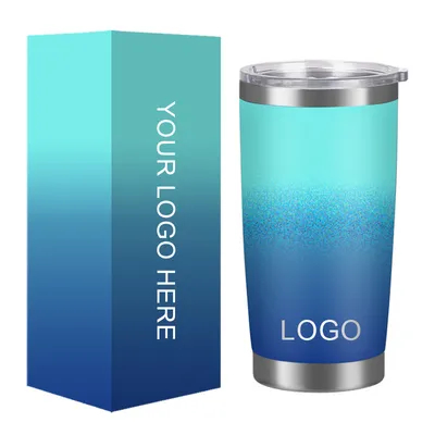 comprar 20 oz de acero inoxidable de doble pared de vacío vasos copa de viaje tumbler termal taza de café con tapa Fabricación en línea