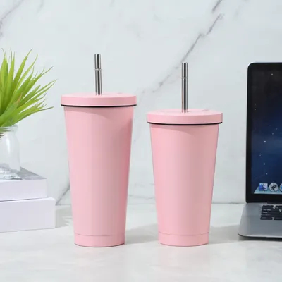 comprar Taza de café aislada de acero inoxidable con tapa a prueba de salpicaduras Fabricación en línea