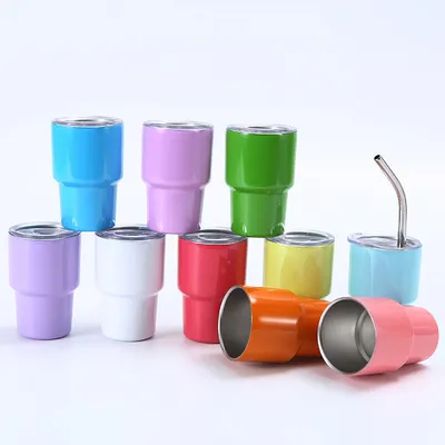 comprar Mini Shot 2oz Curve Tumbler - doble pared aislado al vacío - fondo antideslizante - tumbler de acero inoxidable online manufacture