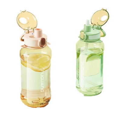comprar Botella de agua de 900ml 1300ml de gran capacidad para hombres botella portátil de agua clara de plástico Tritán con mango doble diseño humanizado a prueba de fugas online manufacture