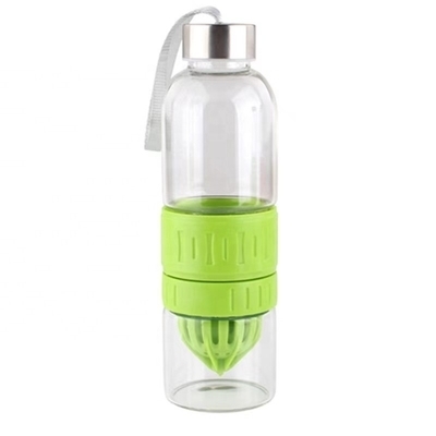 comprar Flasca de agua de infusión de vidrio de 700 ml fácil de llevar al aire libre Bpa libre de Tritán Reutilizable Flasca de vidrio de infusión de frutas Flasca de agua a prueba de fugas boca superior y ancha online manufacture