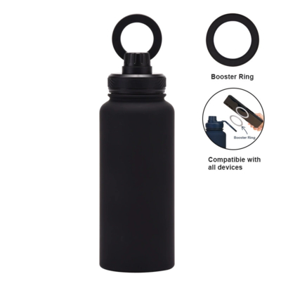 comprar New Cross-border Mobile Phone Magnetic Stand Water Cup Outdoor Large-capacity 1L Insulated Cup Stainless Steel Sports Water Bottle Fabricación en línea