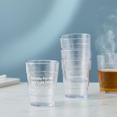 comprar Adecuado para bebidas calientes y frías Copo de plástico para limpieza de platos Copo de plástico transparente para servicio de bebidas Fabricación en línea
