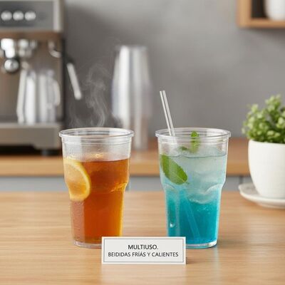 comprar Tumbler de plástico polivalente adecuado para bebidas calientes y frías ideal para el servicio de bebidas en restaurantes cafeterías y eventos Fabricación en línea