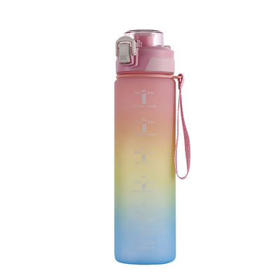 Botellas de agua deportivas personalizadas de gran capacidad de verano personalizadas botellas de agua de plástico botella de agua de plástico 1000 ml 32 oz actividades deportivas al aire libre viajes en bicicleta