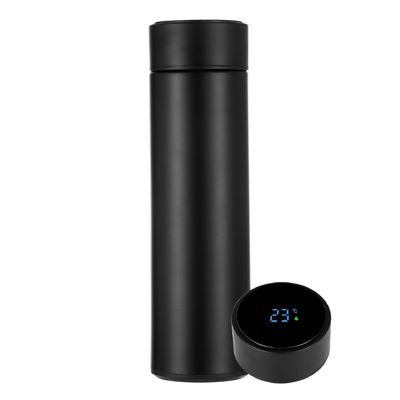 Prueba de fugas 350/500ML Botella de agua inteligente de acero inoxidable con pantalla de temperatura LED Botella de agua de vacío de acero inoxidable para deportes al aire libre fácil de limpiar
