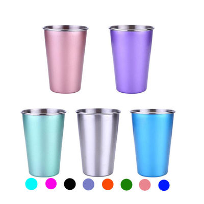 Vidrio de acero inoxidable 6 oz recipiente para beber copa de vino inmensa copa de café y té para acampar al aire libre viajes plata