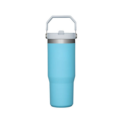Taza portátil 30oz Taza de coche 304 de acero inoxidable Taza térmica de paja Taza portátil 20oz de coche