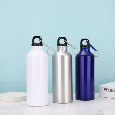 Termosas Botella de agua Termos inoxidable 17 oz Tipo de botella aislamiento térmico frío Reutilizable Deportes Botellas de agua a prueba de fugas Carabiner incluido fácil de llevar Trabajo Deportes al aire libre senderismo