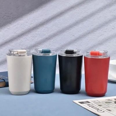 280ML/380ML BPA libre aislado de acero inoxidable Taza de vacío Sus 304 de acero inoxidable cafetera de café con tapa Anti deslizamiento acabado mate OEM / ODM aceptable