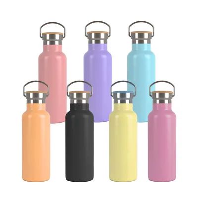 Botella de agua potable de acero inoxidable de gran tamaño