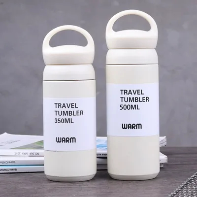 En polvo revestido aislado de viaje taza de café regular tumbler de acero inoxidable de doble pared vaso de vacío vaso de vacío