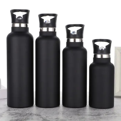 25 oz de hidrógeno de doble pared botella de agua de acero inoxidable de mordedura de válvula de vacío aislado sudor a prueba de fugas a prueba de deportes termostato estándar boca 25 oz libre de BPA