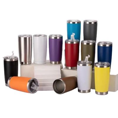 Fabrica aislada de acero inoxidable 20 oz copa de bebida de viaje de café vidrio botella de agua pequeña