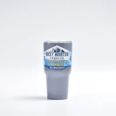 30 oz a granel con tapa y paja cápsula de café aislada cápsula de café duradera de doble pared aspirador de viaje taza de café térmica para bebidas calientes y frías