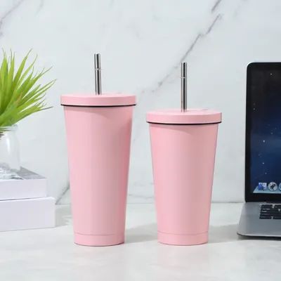 Taza de café aislada de acero inoxidable con tapa a prueba de salpicaduras