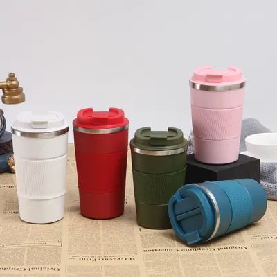 Taza de café aislada 12 oz 17 oz a prueba de fugas con tapa cápsula de café térmica de acero inoxidable mantenga frío y caliente regalo para hombres mujeres