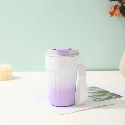 380ml buen precio Gradiente de moda de doble pared Taza de café de vacío Flasca para viajes