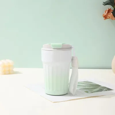 Taza de café aislada con tapa a prueba de fugas Tazas de café reutilizables Taza de viaje 13 OZ Taza de viaje de café,Taza de café de doble pared,Taza de café de acero inoxidable para bebidas frías calientes