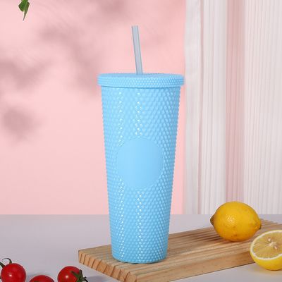 Fiestas heladas Lilac Bling Repletas de plástico de copa fría Tumbler 24 oz
