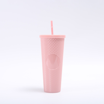 24 oz de cosecha Gradient Grid Cold Cup Tumbler de bajo costo